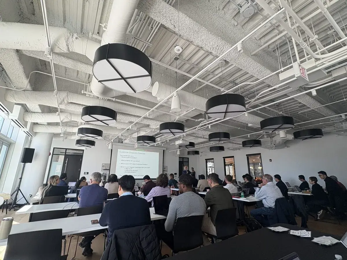 Founders in a customer discovery session