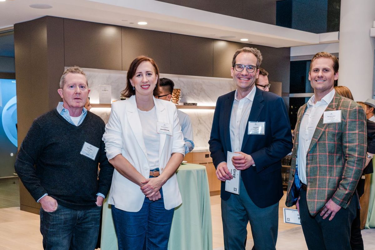 Founders and investors at an Investor Showcase mixer
