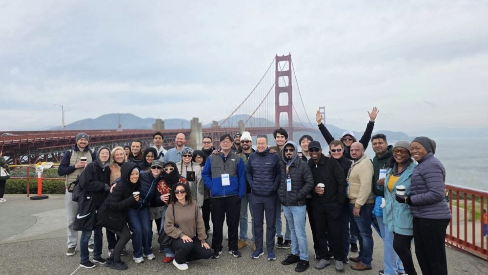 Founders at the Golden Gate Bridge during the Founder Retreat