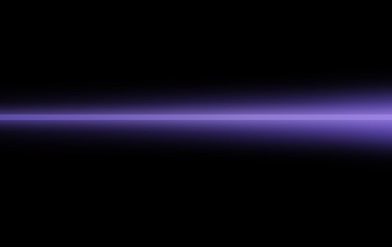 A violet laser beam on black, from xLight
