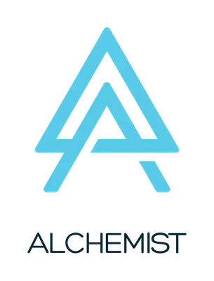 Alchemist stacked logo on white