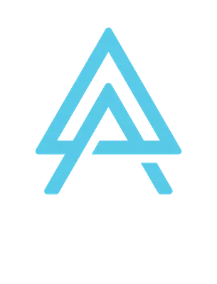 Alchemist stacked logo on Deep Teal